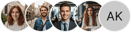 Multiple investor profile avatars displayed in the VestClarion trading review section